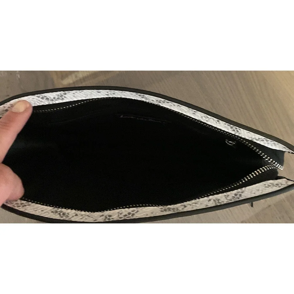 Victoria Secret Black & White Clutch Purse Evening Hand Bag 10